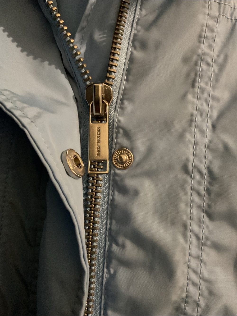 Michael Kors Light Blue Hooded Jacket - Picture 4 of 7